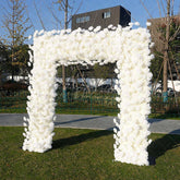 Aperturee - Aperturee Holy Pure White Rose Arch Flower Wall Wedding Decor